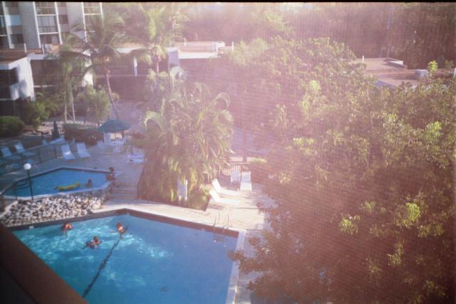 Pool view from balcony